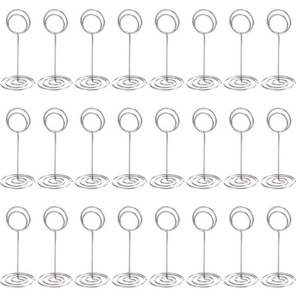 24 Pack Table Number Holder Wedding Table Name Card Holder Clips Picture Memo
